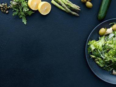 yiyecek salata arka plan vejetaryen organik beslenme