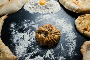 yaratıcı pişmiş Hıngel Gürcü yemek seyahat gıda