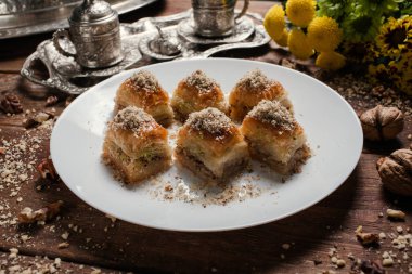 Gıda Türk desssert kahvaltı çay kavramı