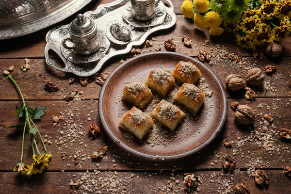 Comida turca postre desayuno té concepto — Foto de Stock