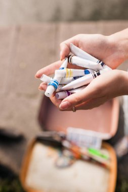 Mürekkepler ürün yelpazesine çeşitlilik sanatçı ressam kavramı