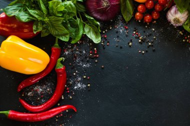 Organik gıda sebze arka plan sağlıklı beslenme