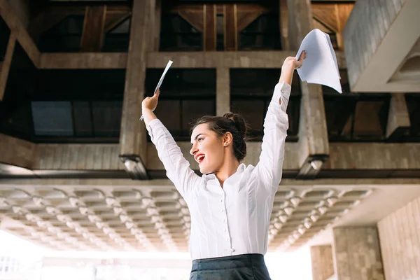 Success victory celebration win business success — Stock Photo, Image