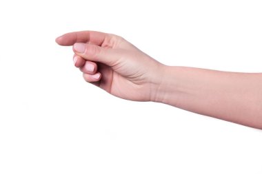 el parmakları izole beyaz arka plan yapışma