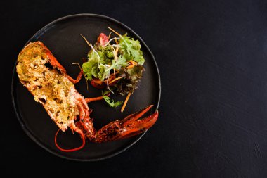 doldurulmuş ıstakoz Restoran çanak yapılmış hazır