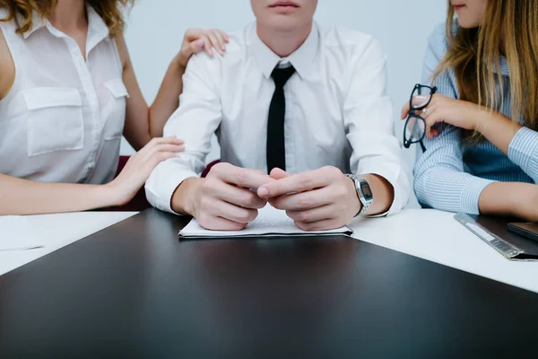 Office flirt liefde romantiek verleiding — Stockfoto