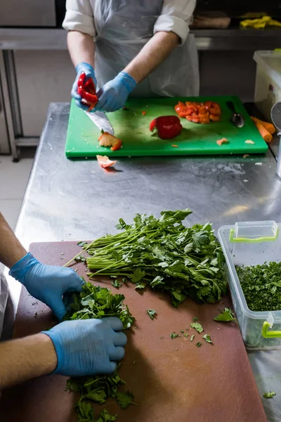 Erbe verdi prezzemolo fresco corretta alimentazione vegana — Foto Stock