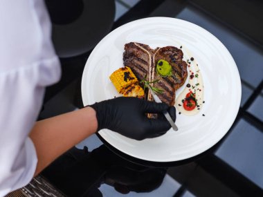 Restoran şefi iş aşçı gıda hazırlık becerileri