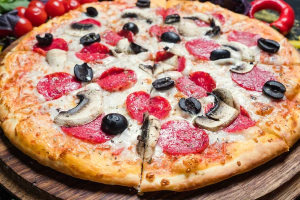 italian cuisine restaurant pizza food pepperoni
