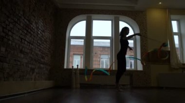 Spor jimnastik jimnastik şerit egzersiz dans