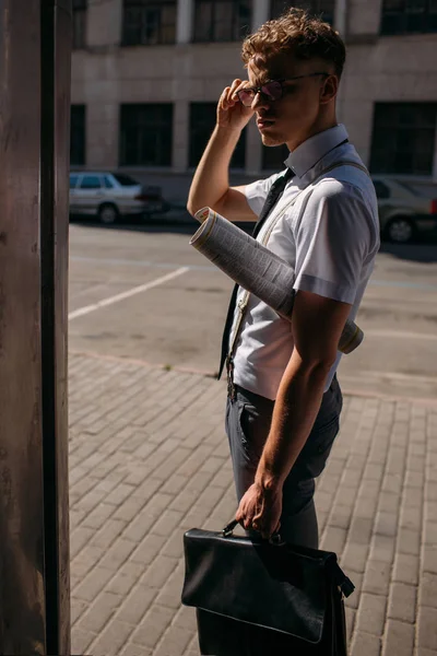 Homem de negócios bem sucedido estilo de vida moda urbana — Fotografia de Stock