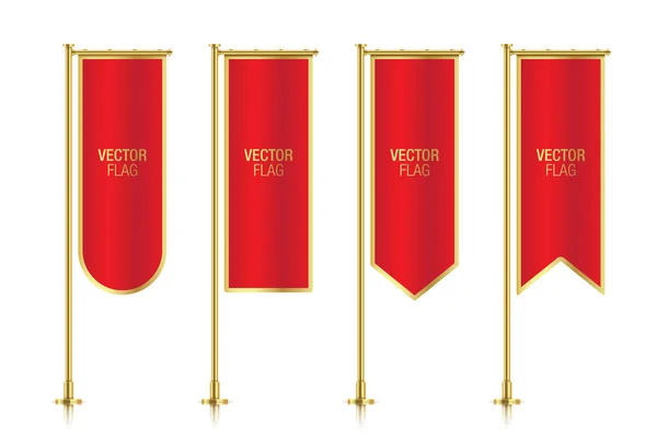 Шаблоны: Вертикальные векторные флаги — стоковый вектор