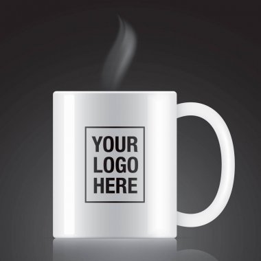 Vektör kahve kupa beyaz