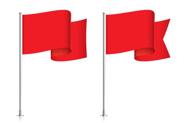 Modèles de drapeau rouge . — Image vectorielle