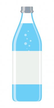 su şişesi vektör çizim.