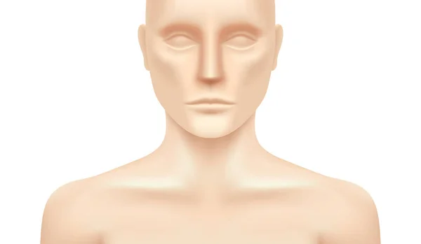 Modelo humano vectorial aislado sobre fondo blanco . — Archivo Imágenes Vectoriales