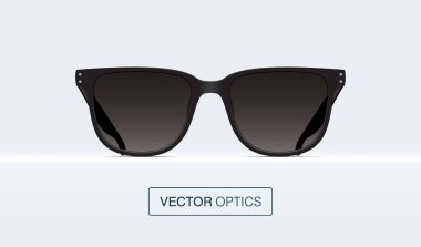 Rafta duran klasik siyah güneş gözlüğü..