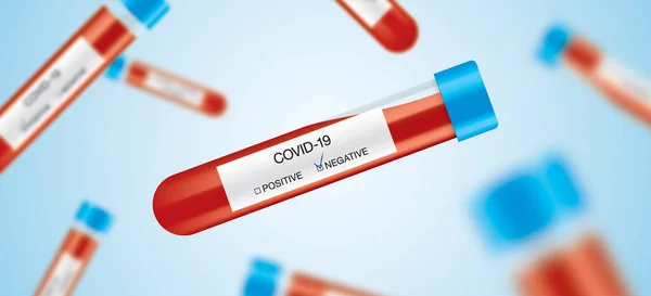 COVID-19 kan testi tüpleri, havadan düşüyor..