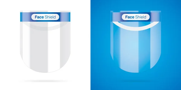 Conjunto de protectores faciales en diferentes fondos . — Vector de stock