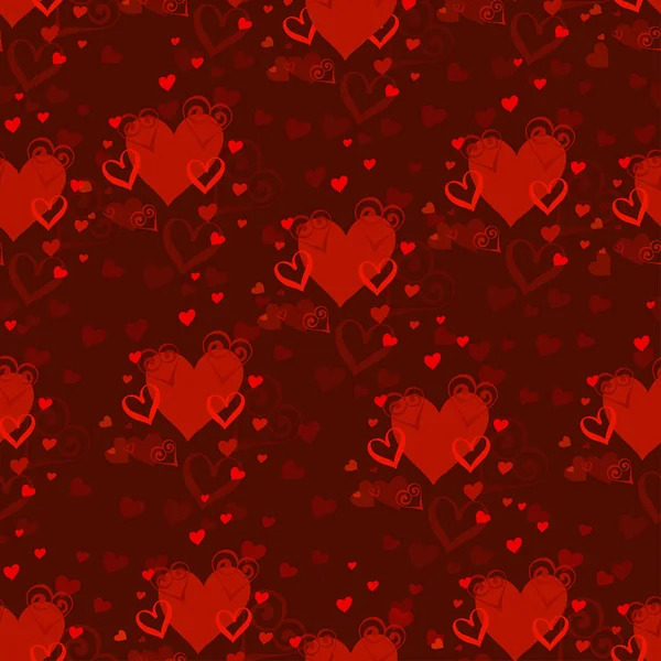 Vector seamless texture with hearts pattern — Stock Vector