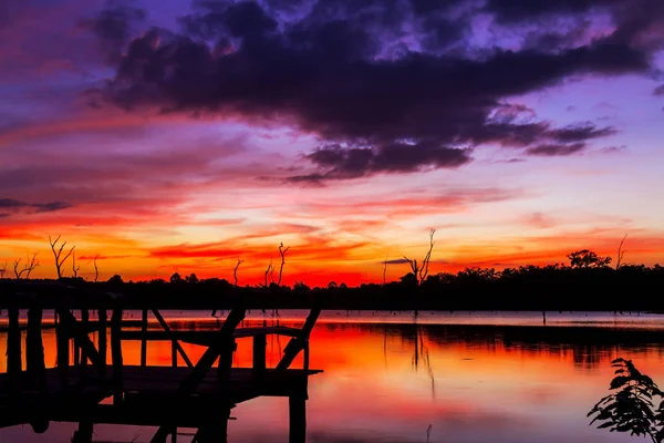 Sunset twilight colorful — Stock Photo, Image
