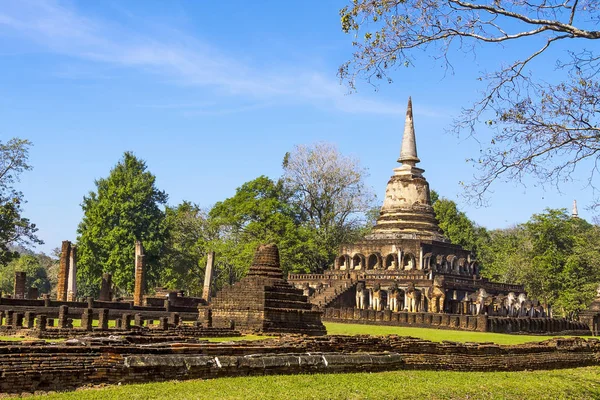 Templom Wat Chang Lom — Stock Fotó