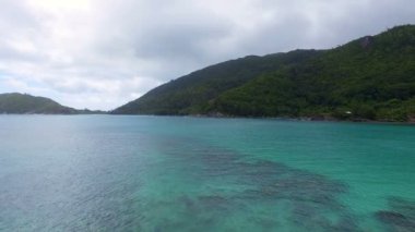 Bay Hint Okyanusu, bağlantı noktası Lanuay, Seyşel Adaları Hava görünümünü