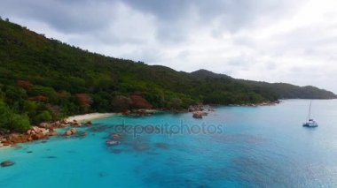 Anse Lazio Beach, Praslin Adası, Seyşeller 8 havadan görünümü