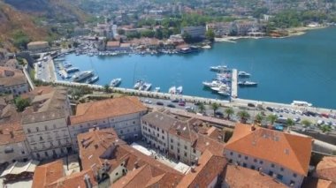 Kotor Old Town ve Bay, Karadağ 2 havadan görünümü
