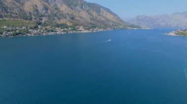 Boka Kotorska Bay, Karadağ 2 hava Panoraması