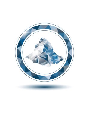 Çerçeve ile dağ amblemi.