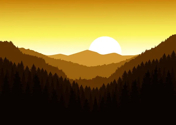  dağların Panoraması. 