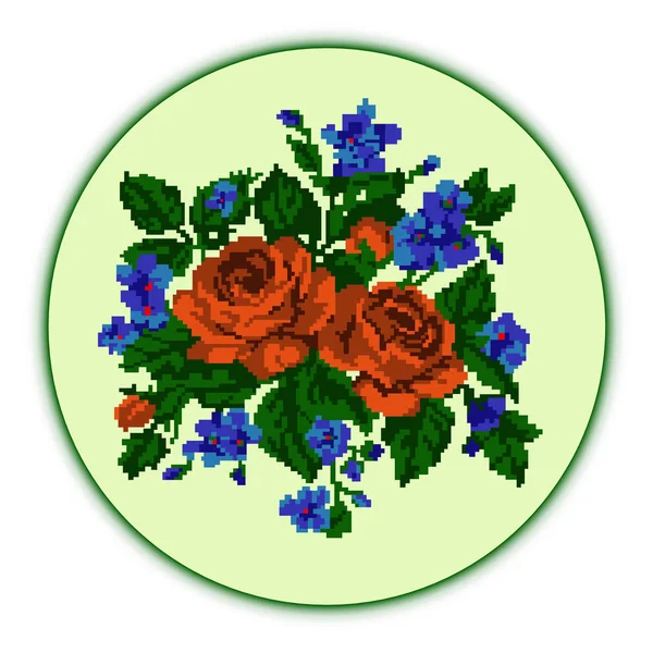Bouquet de fleurs de couleur . — Image vectorielle