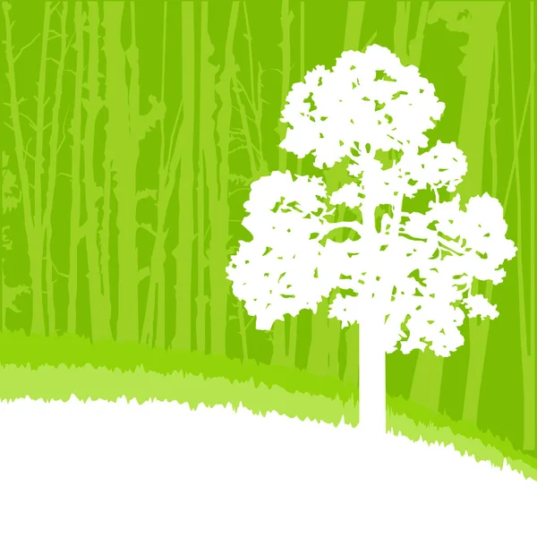 Bannière Woodland eco . — Image vectorielle