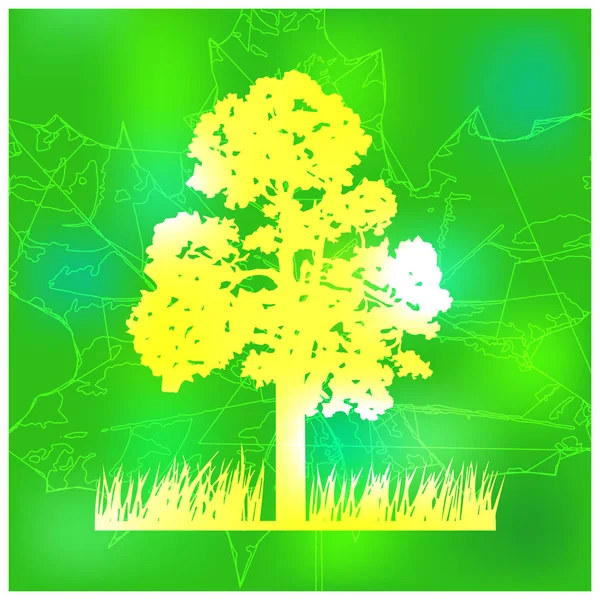 Woodland eco banner. — Stockový vektor