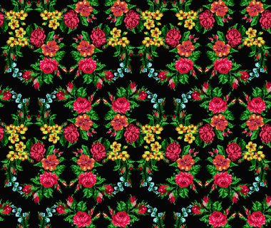 Buket çiçek renk. Desen.