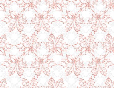 Düşen akçaağaç Dikişsiz desen bırakır. 