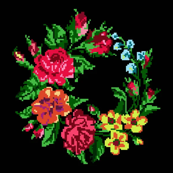 Renk çemberi buket çiçek.