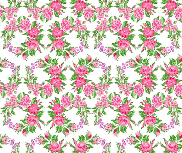 Buquê de cor de flowers.Pattern . —  Vetores de Stock