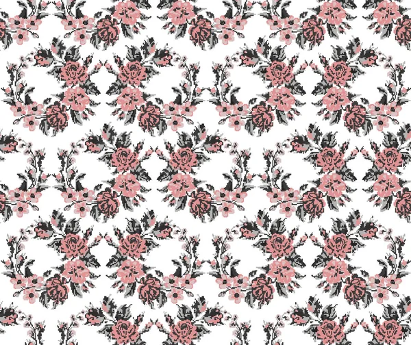 Buquê de cor de flowers.Pattern . —  Vetores de Stock