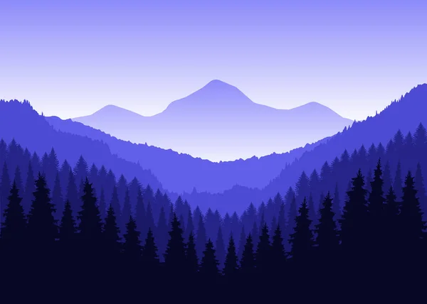 Panorama de montañas — Foto de Stock