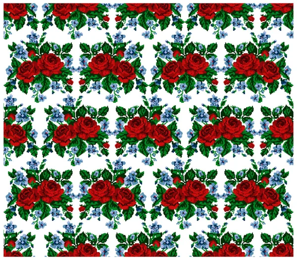 Seamless. Pattern. Color bouquet of flowers