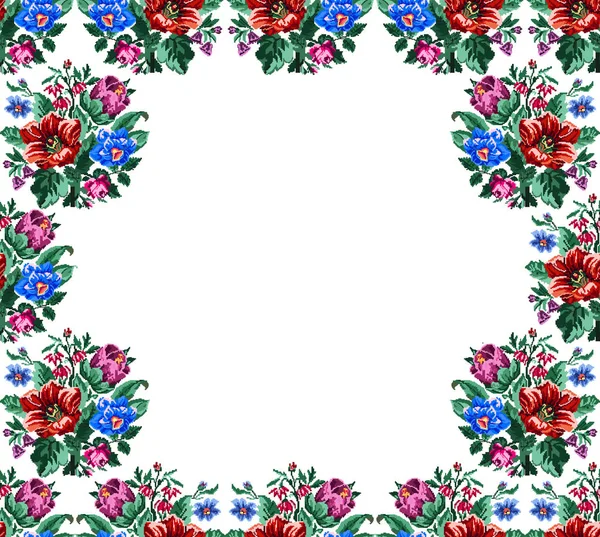 Pattern. Color bouquet of wildflowers