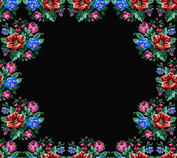 Mönster. Färg bukett av blommor — Stockfoto