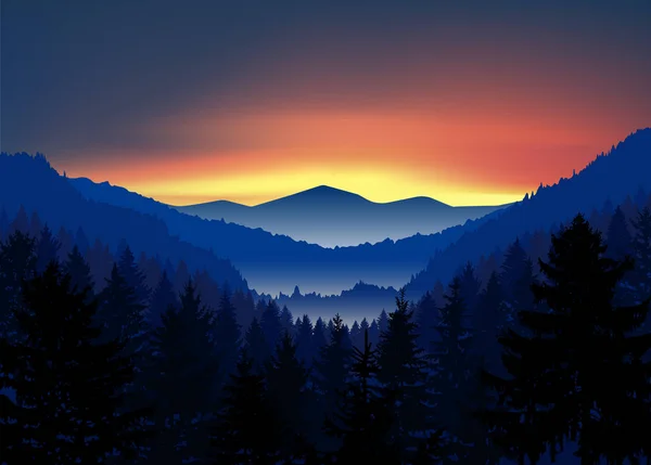 Panorama de montañas . — Foto de Stock