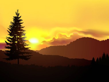dağların Panoraması.