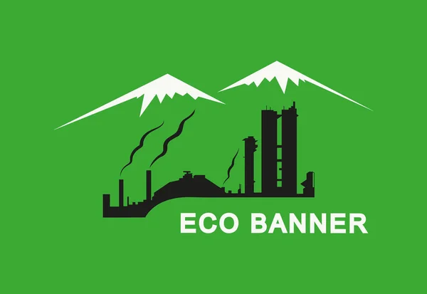 Obrázek eco banner. — Stock fotografie
