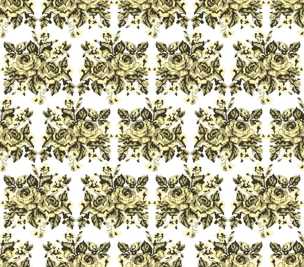 Seamless. Pattern. Color bouquet of flowers — Stock Photo, Image