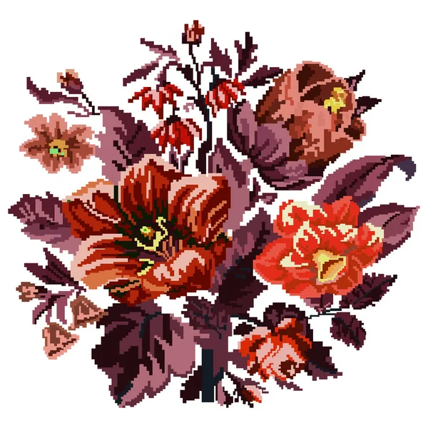 Colore bouquet di fiori di campo — Foto Stock