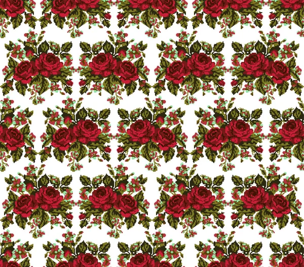 Seamless pattern of flowers.